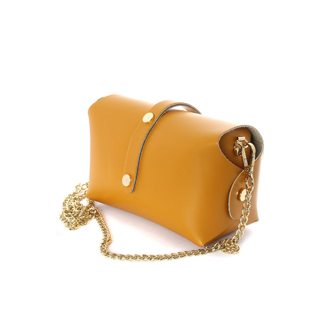 Borsa Mini Vera Pelle - Senape