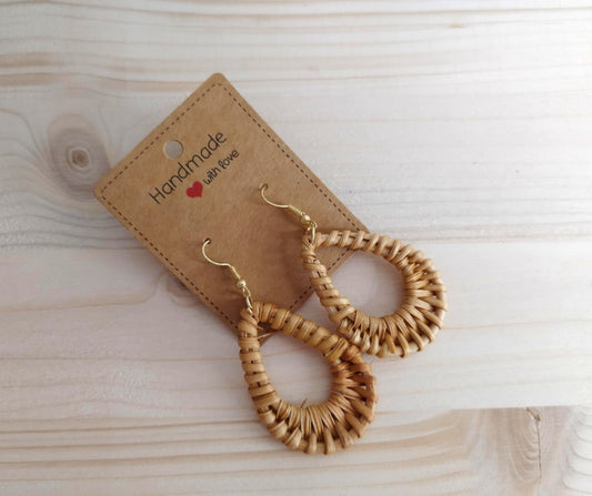 Orecchini in Rattan - Goccia