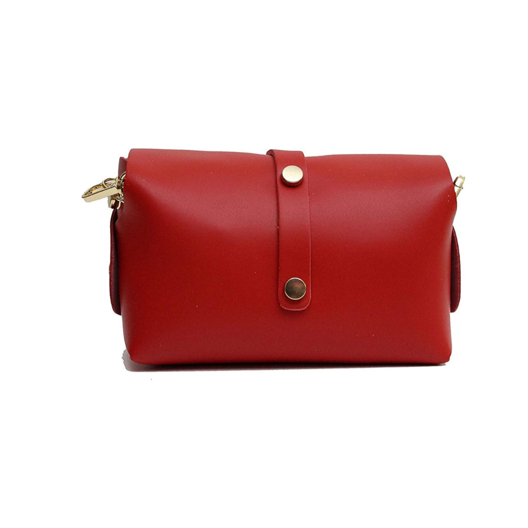 Borsa Mini Vera Pelle - Rosso