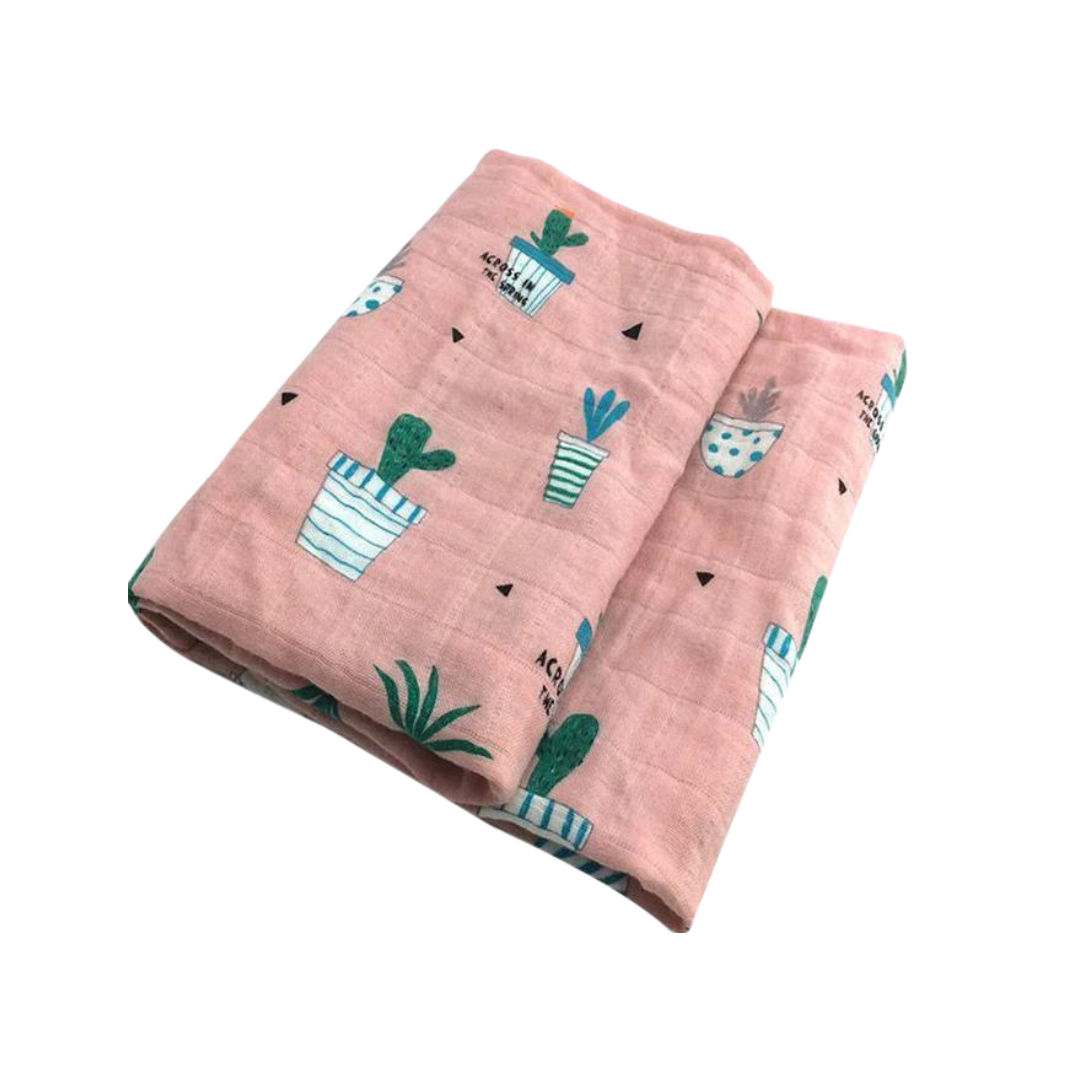 Mussola/Copertina Leggera - Cactus