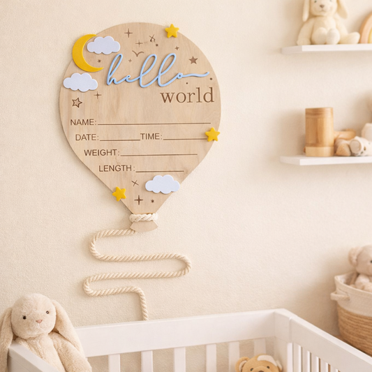 Decorazione Legno Nascita - Neonato