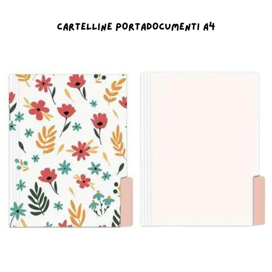 Cartelline A4 Portadocumenti - Fiori 4