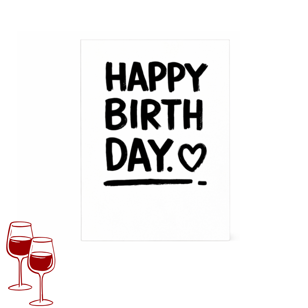 Etichetta Adesiva Bottiglie - Happy Birthday