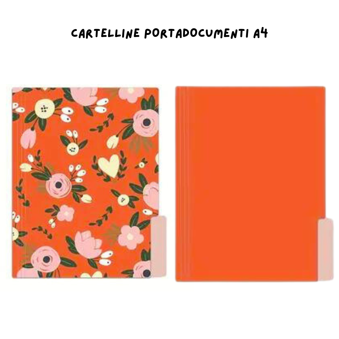 Cartelline A4 Portadocumenti - Fiori 5