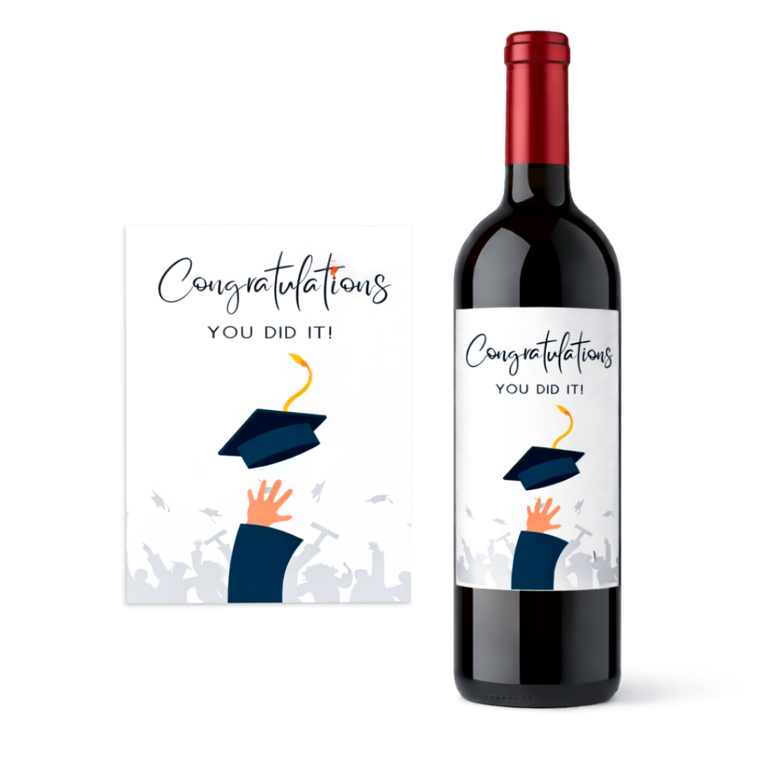 Etichetta Adesiva Bottiglie - Laurea