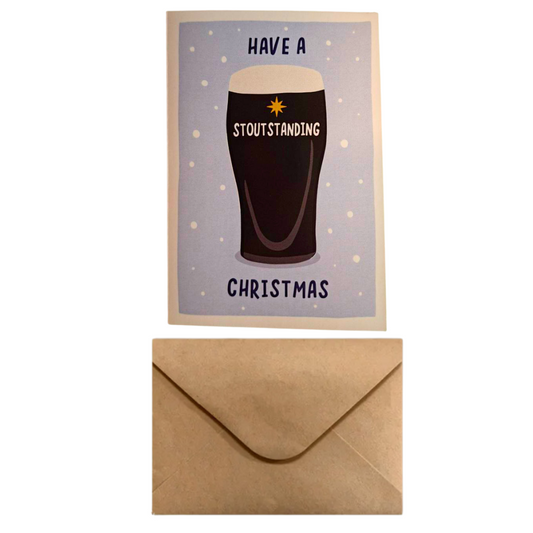 Biglietto Auguri Natale - ''Have a Stoutstanding Christmas''