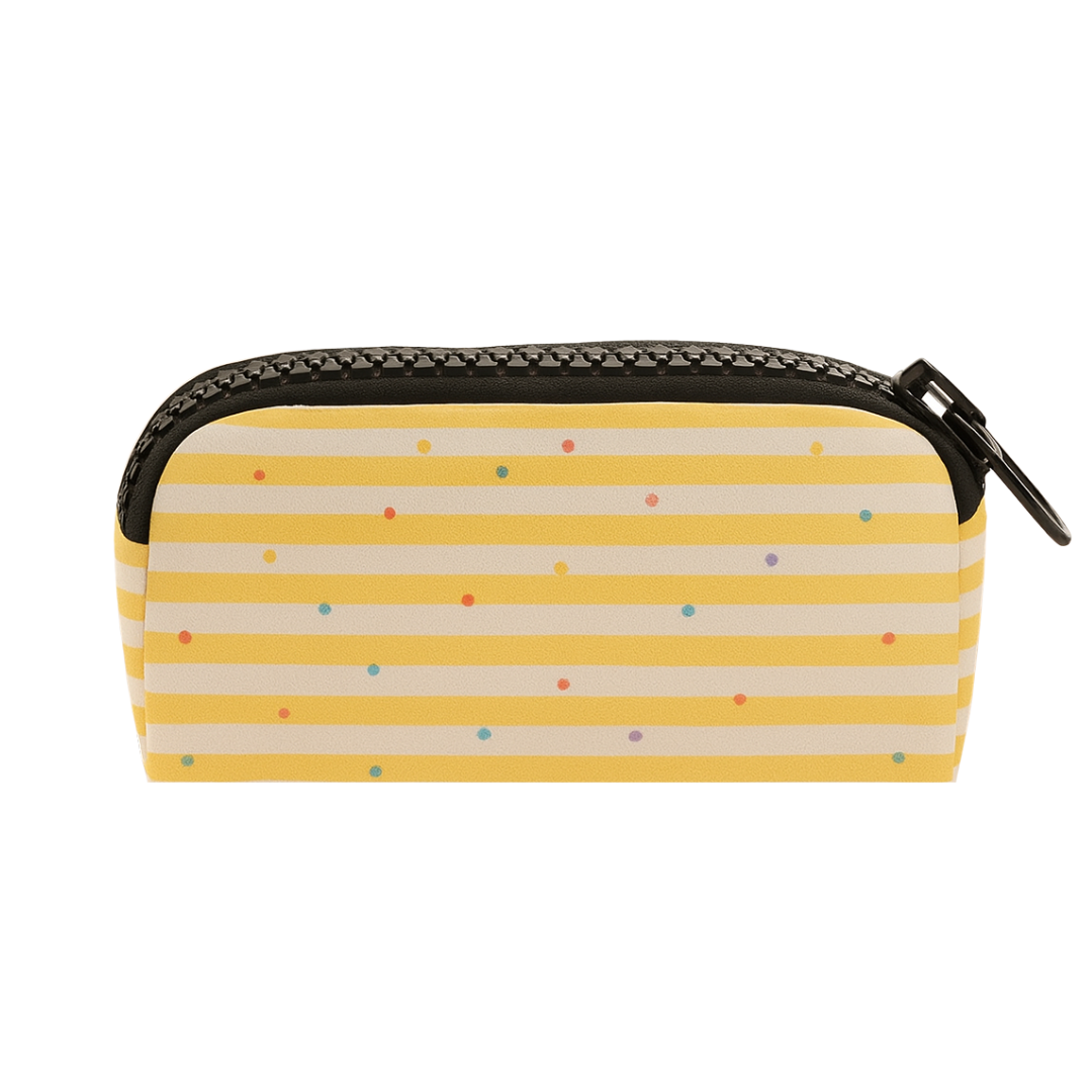 Astuccio Zip - Righe e Pois