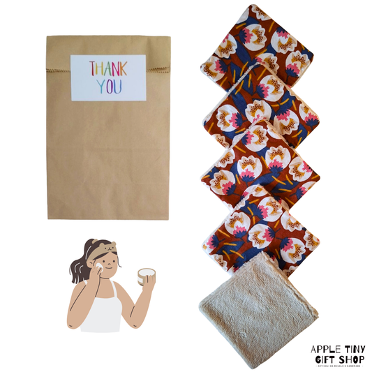 Set 5 Dischetti Struccanti Riutilizzabili Handmade - Fiori