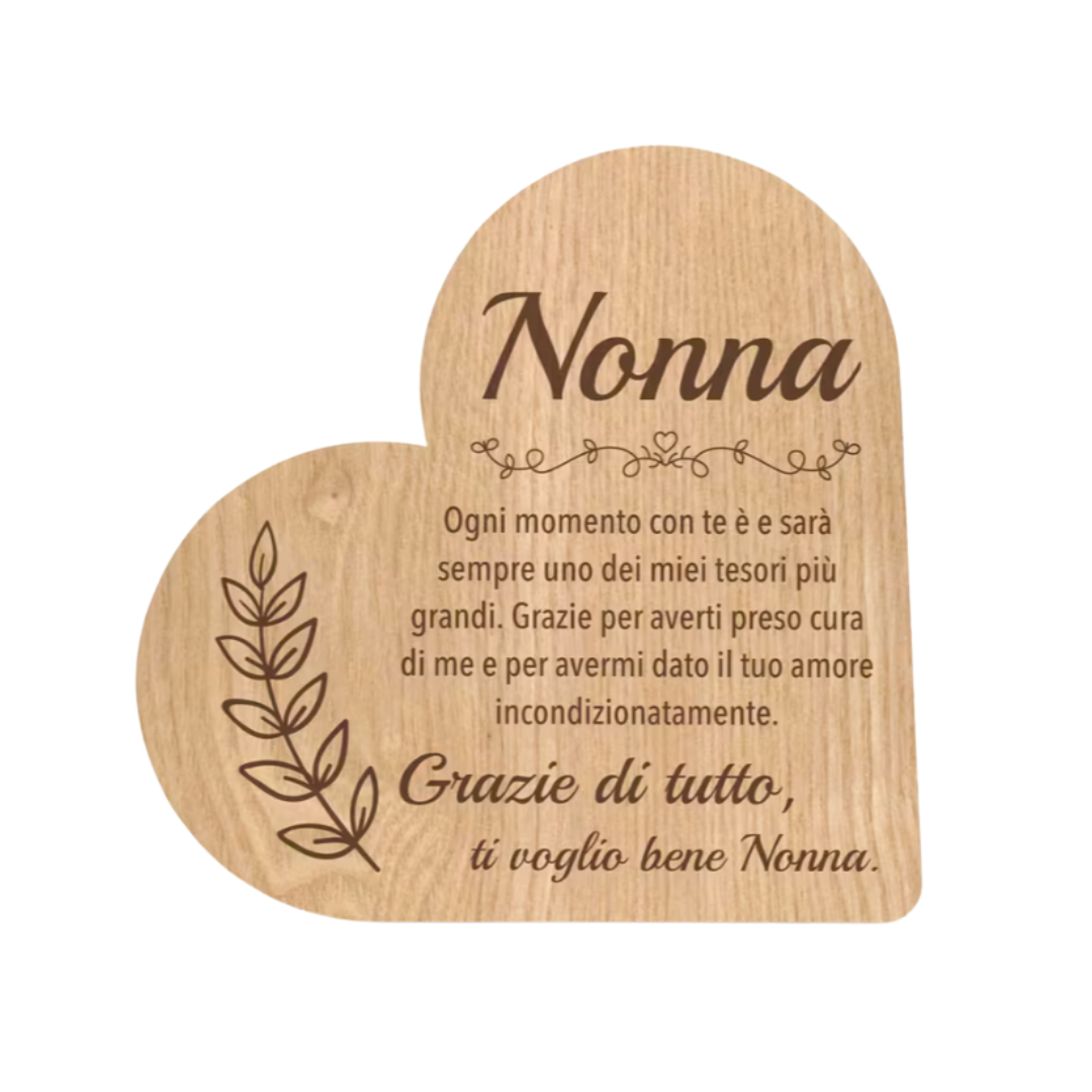 Decorazione Legno - Nonna