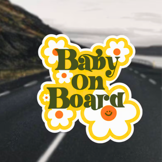 Adesivi Auto Fiori - Bimbo a Bordo