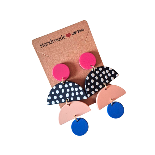 Orecchini in Resina - Geometrico Pois