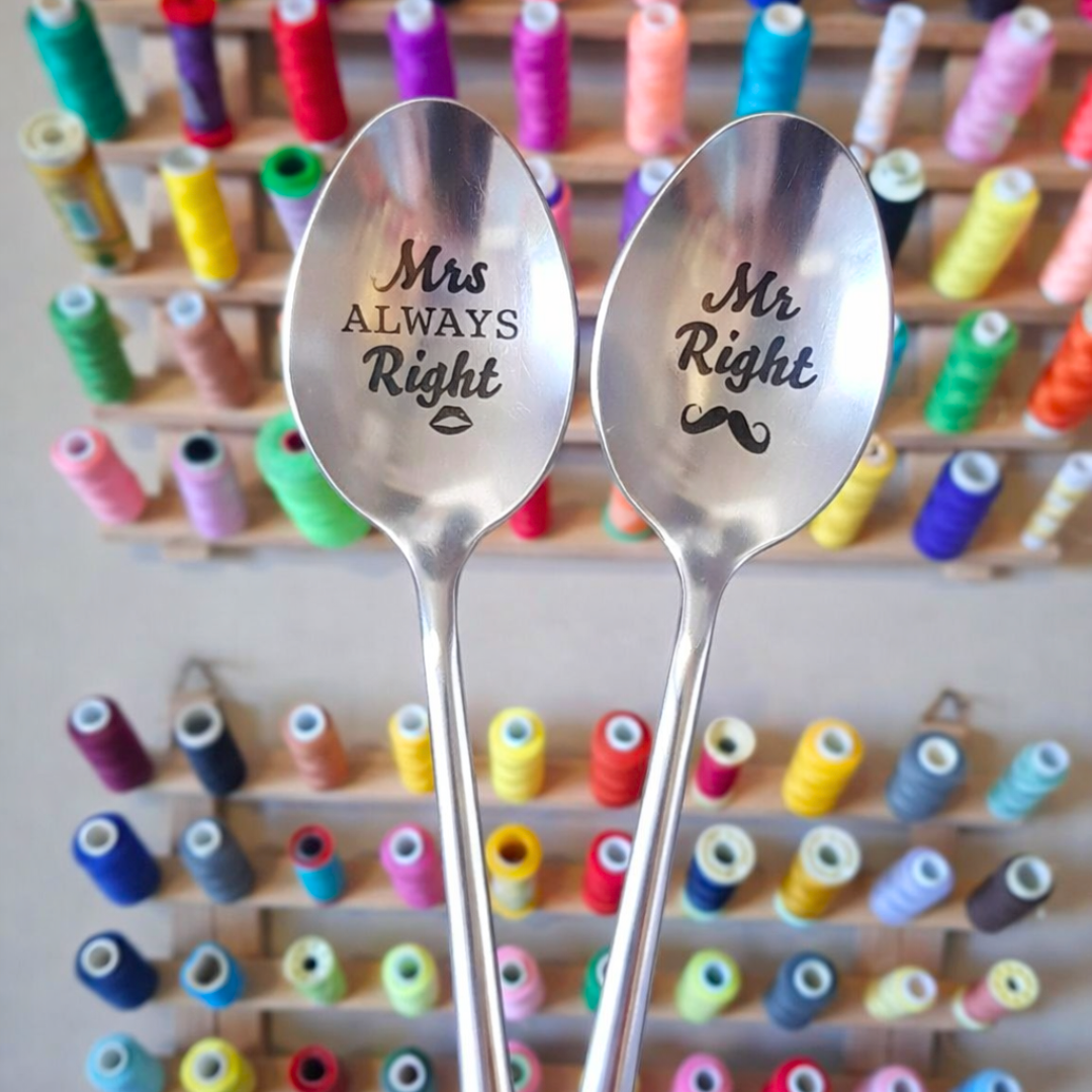 Set Cucchiaini - Mr Right & Mrs Always Right