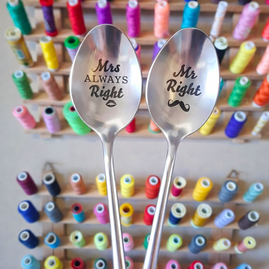 Set Cucchiaini - Mr Right & Mrs Always Right