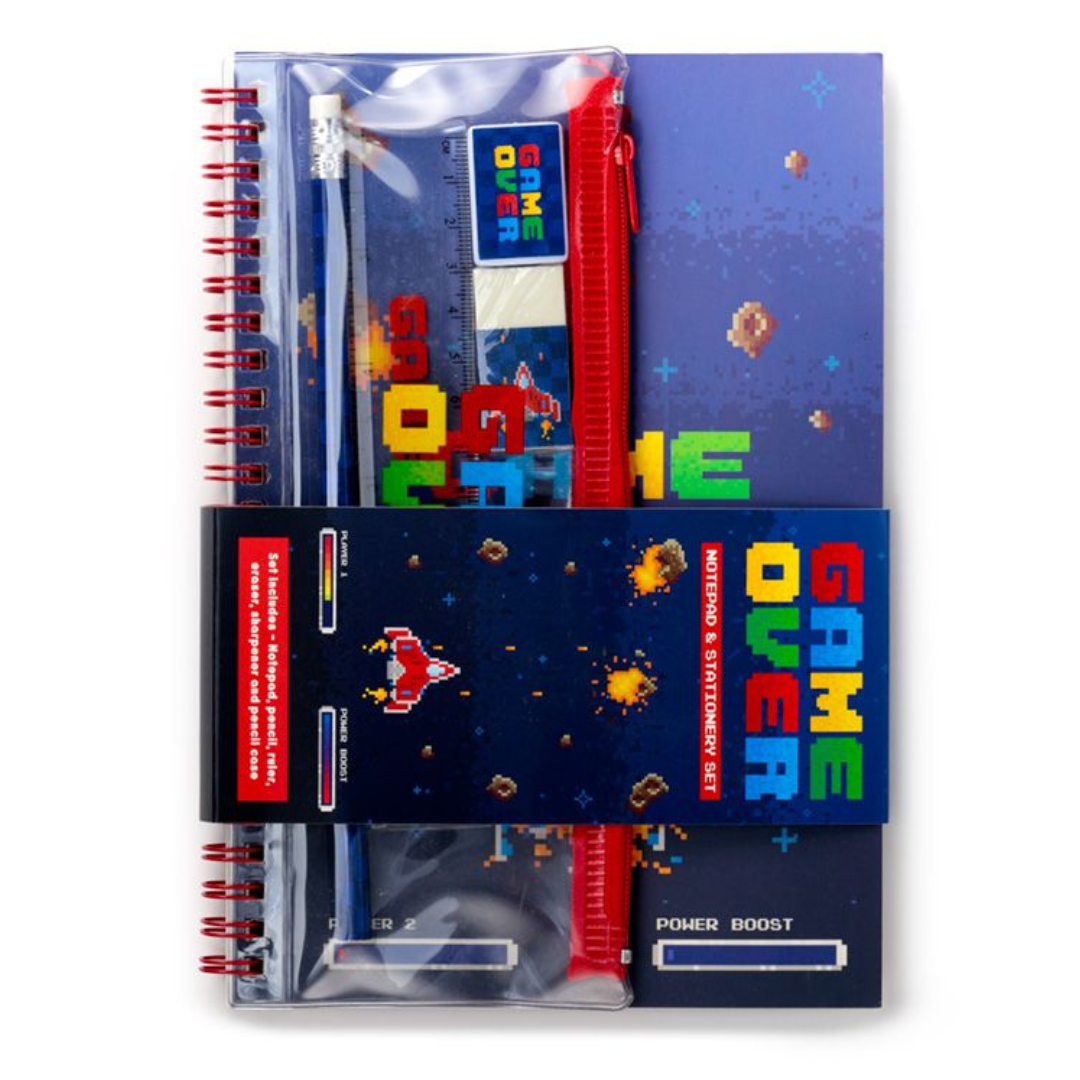 Set Scuola Quaderno e Accessori - Game Over