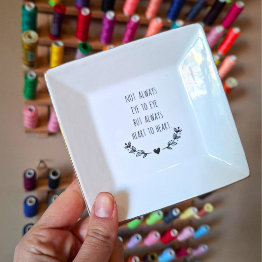 Piattino Portagioie - Scritta