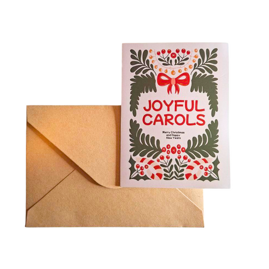 Biglietto Auguri Natalizio - Joyful Carols