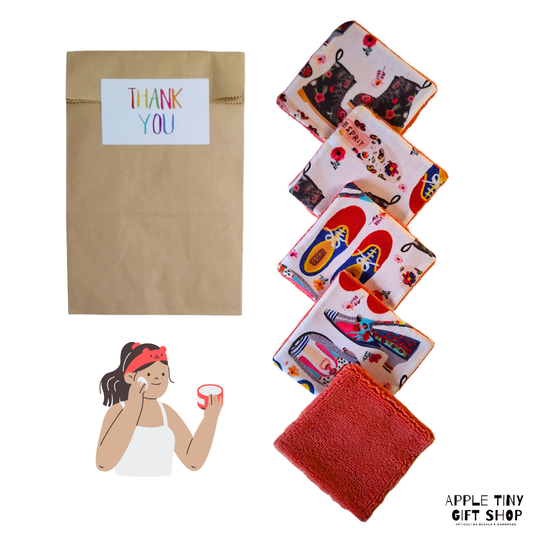 Set 5 Dischetti Struccanti Riutilizzabili Handmade - Scarpe