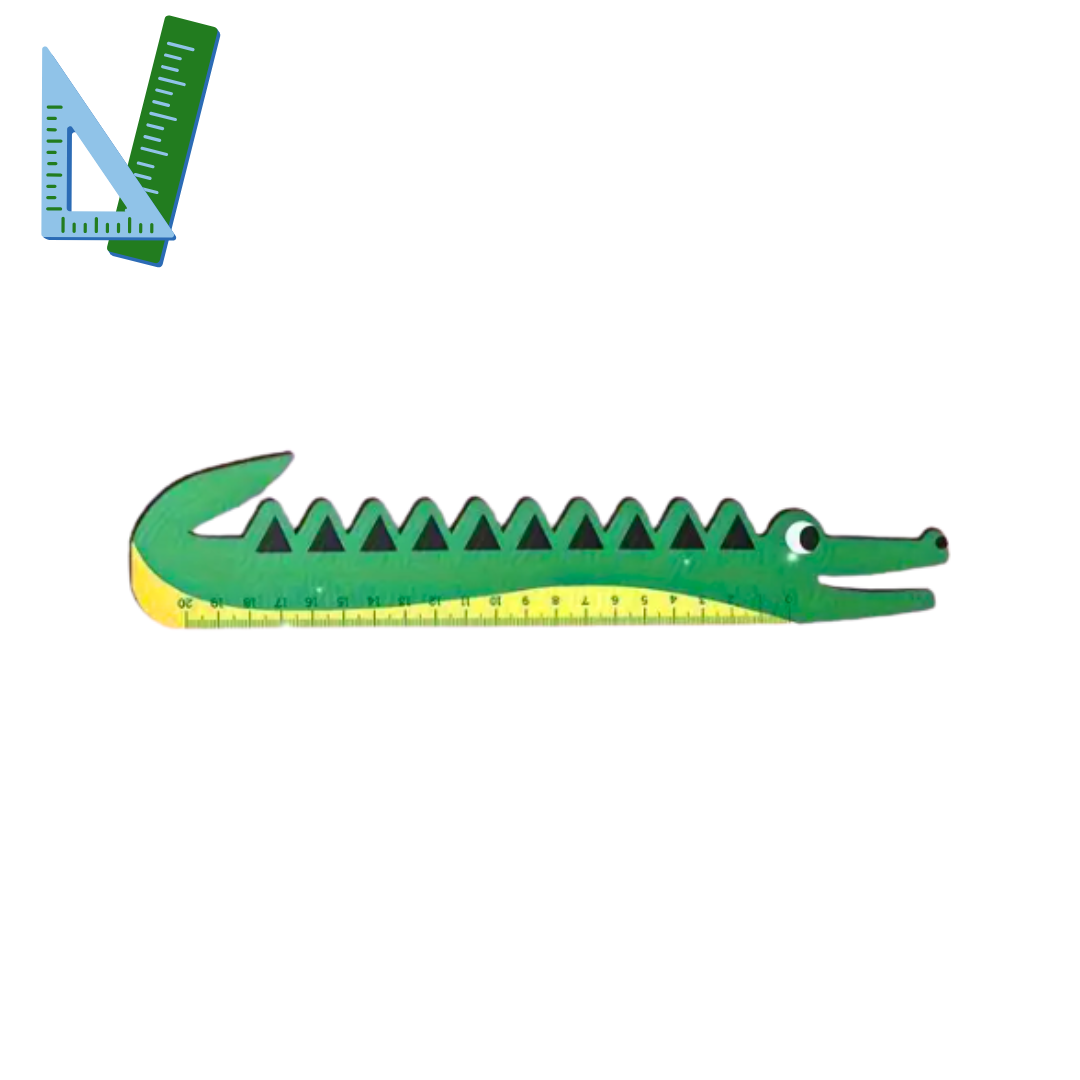 Righello in Legno - Coccodrillo