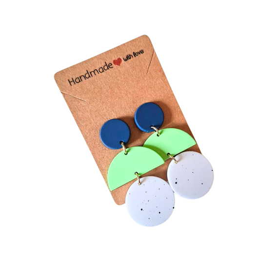 Orecchini in Resina- Cerchi Astratti