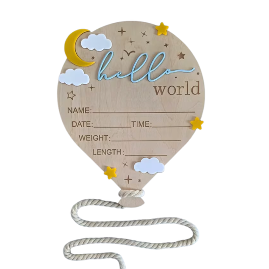 Decorazione Legno Nascita - Neonato