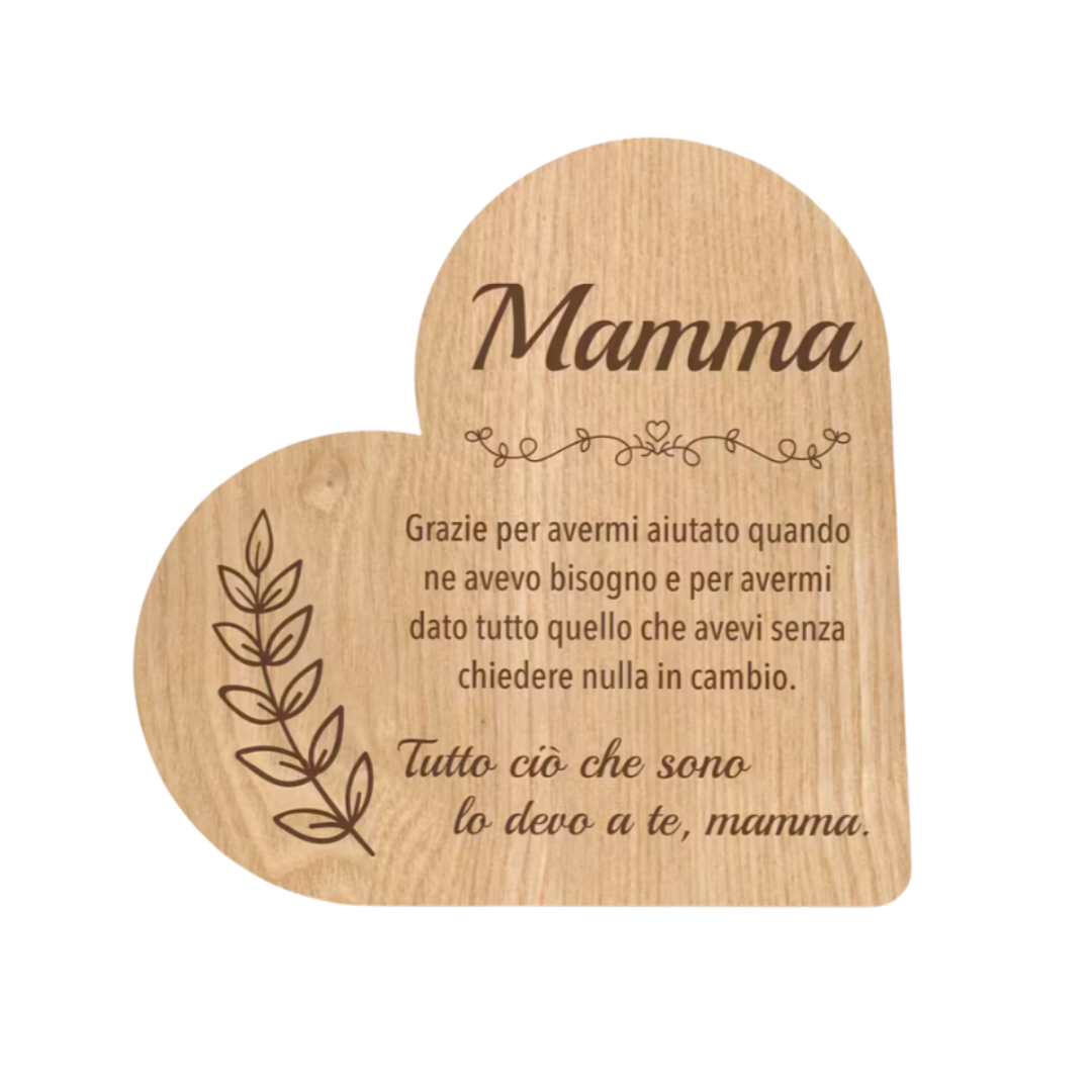 Decorazione Legno - Mamma