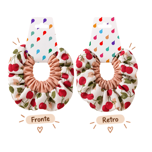 Scrunchies Coppia - Ciliegie