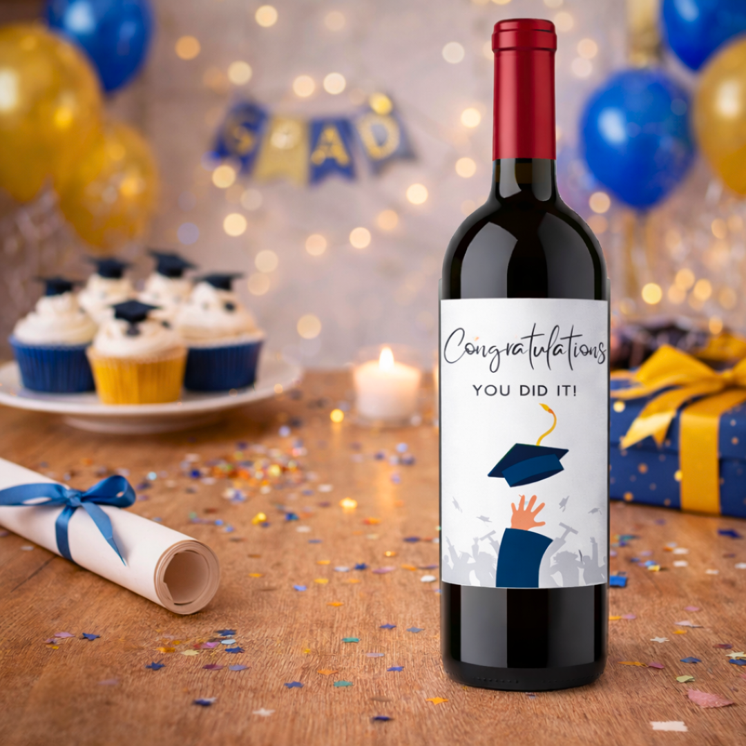 Etichetta Adesiva Bottiglie - Laurea