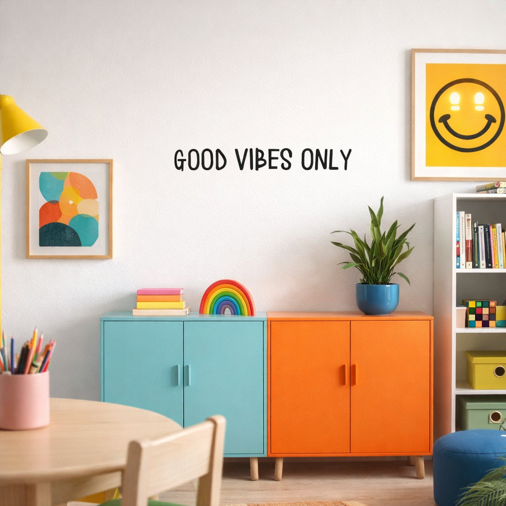 Adesivi Parete - ''Good Vibes Only''