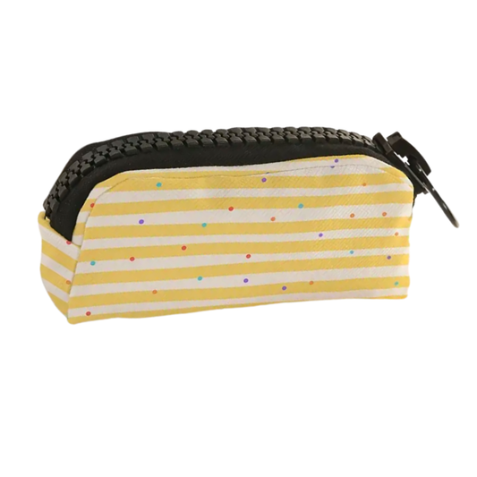 Astuccio Zip - Righe e Pois