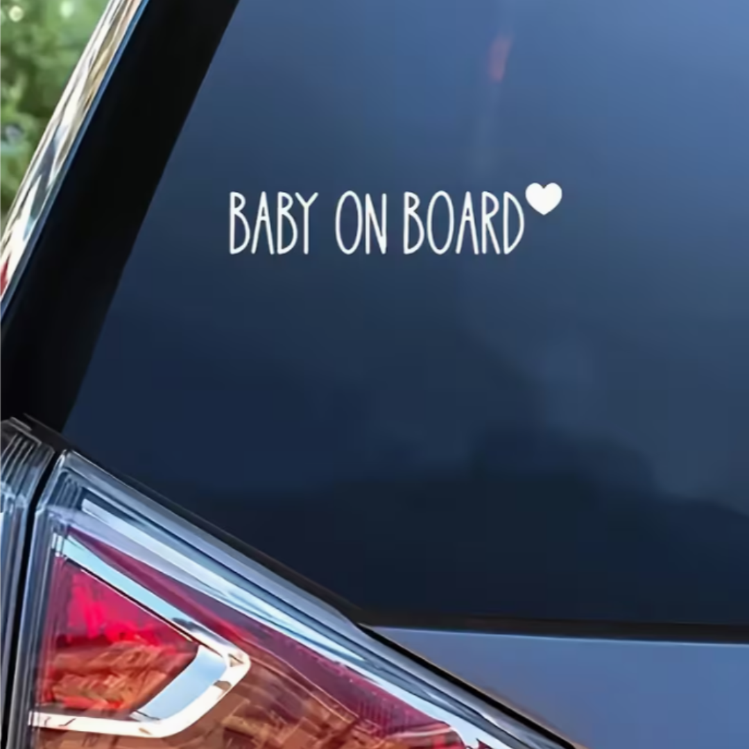 Adesivi Auto Bianco - Baby On Board