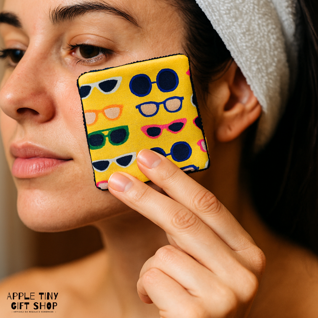 Set 5 Dischetti Struccanti Riutilizzabili Handmade - Occhiali da Sole