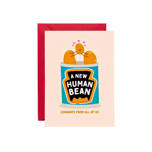 Biglietto Auguri Nascita - New Human Bean