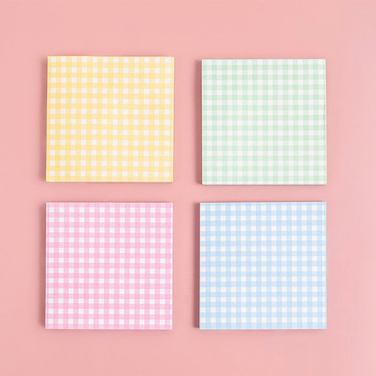 Post It Quadretti - Rosa