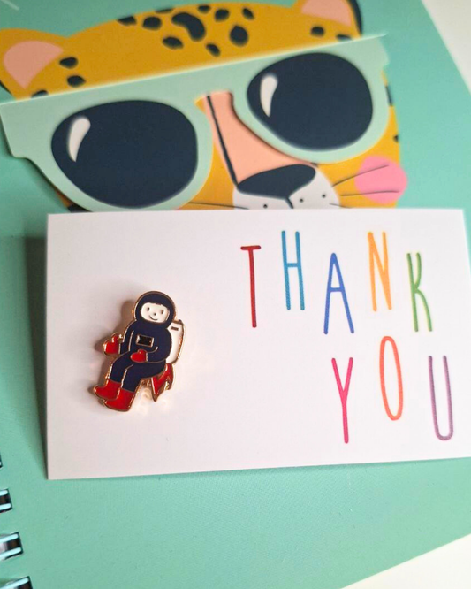 Spilla - Astronauta Blu