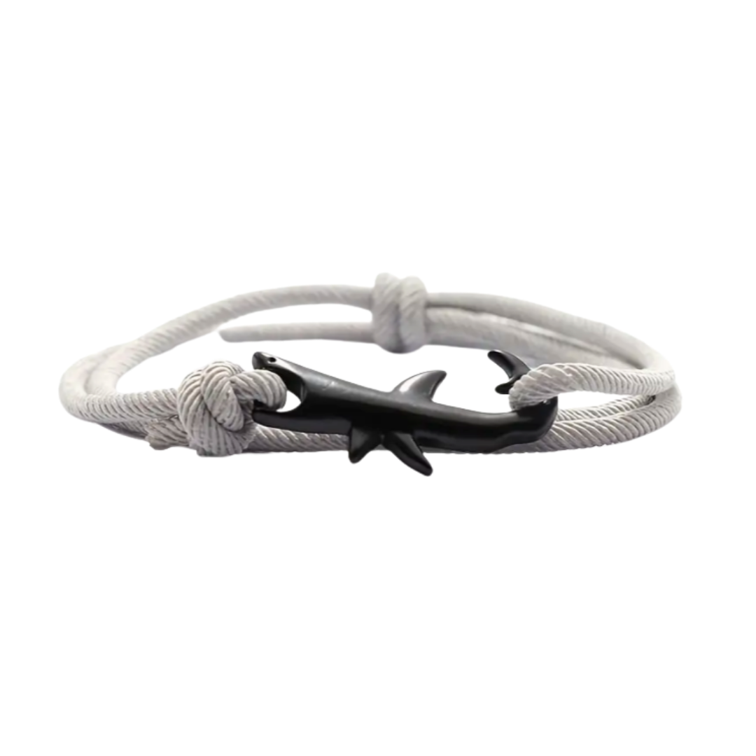 Bracciale Cordoncino Squalo - Grigio