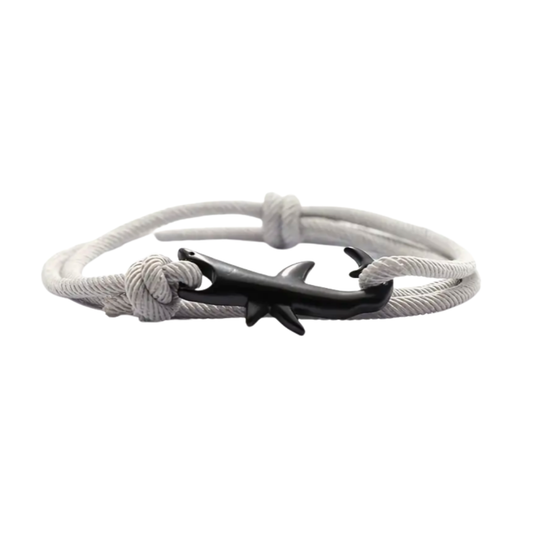 Bracciale Cordoncino Squalo - Grigio