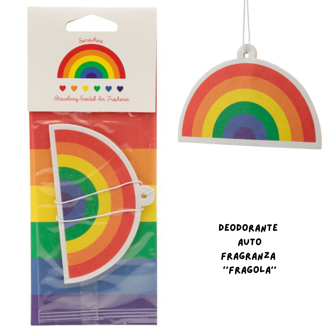 Deodorante Auto Fragranza Fragola - Arcobaleno