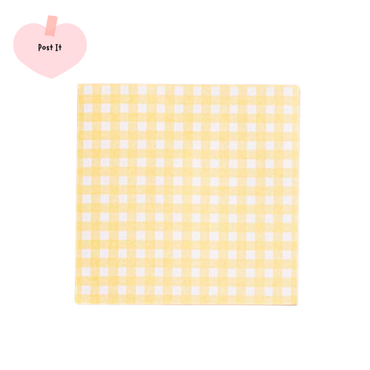 Post It Quadretti - Giallo