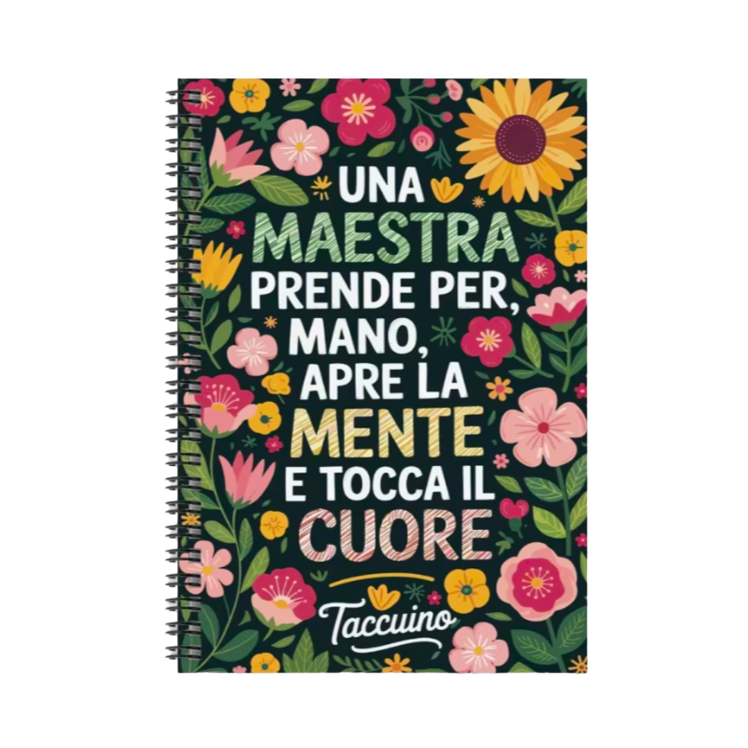 Quaderno Righe - Grazie Maestra