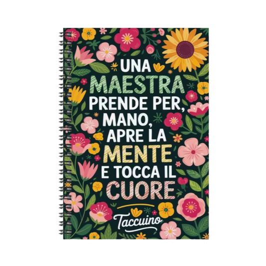 Quaderno Righe - Grazie Maestra