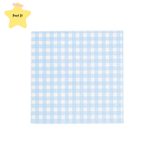 Post It Quadretti - Celeste