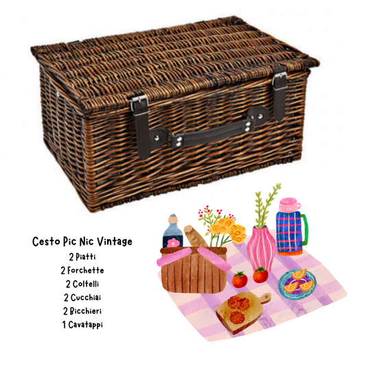 Cesta Vintage- Picnic