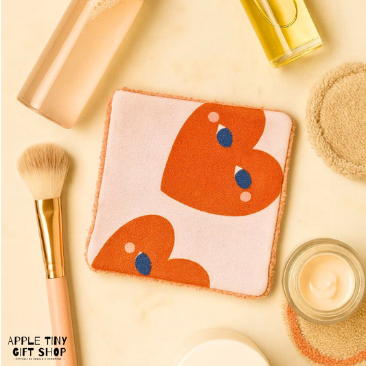 Set 5 Dischetti Struccanti Riutilizzabili Handmade - Cuori