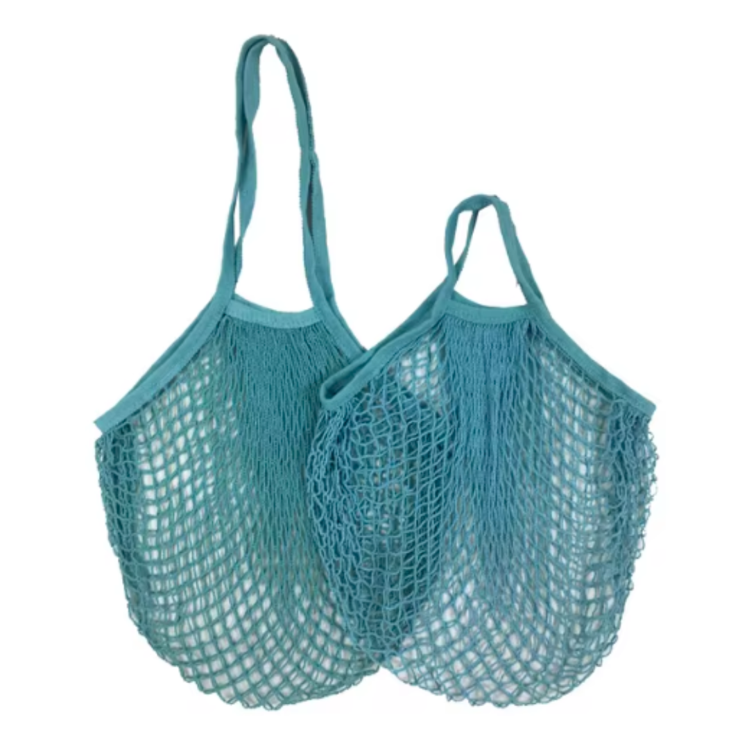 Borsa Spesa Cotone Organico - Azzurro