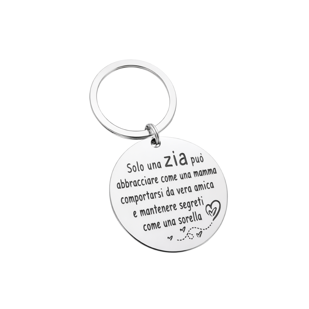 Portachiavi Zia - Unica e Insostituibile