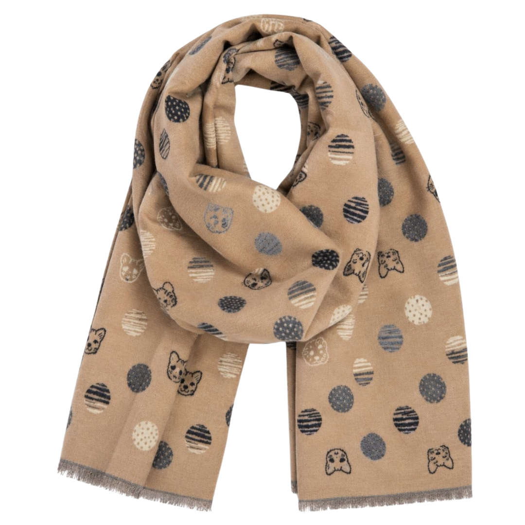 Sciarpa - Gattini Beige