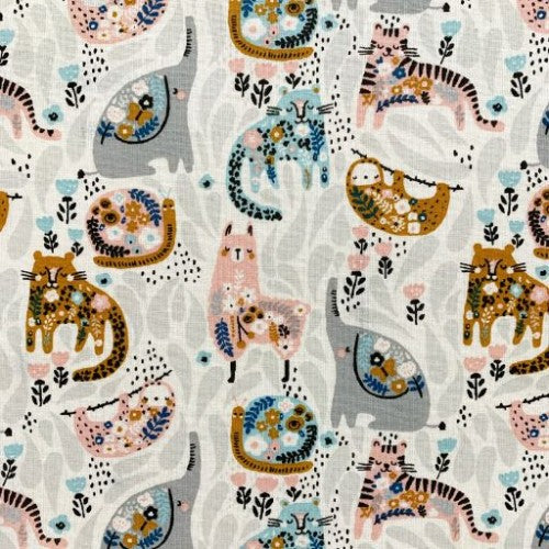 Set 5 Dischetti Struccanti Riutilizzabili Handmade - Animali e Fiori