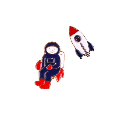 Spilla - Astronauta e Navicella