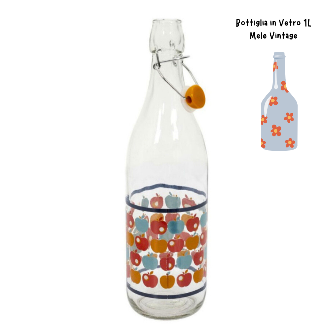 Bottiglia Vetro Vintage - Mele