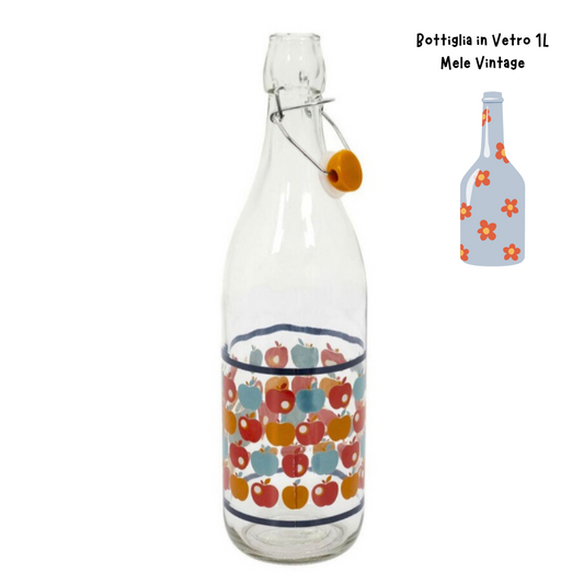 Bottiglia Vetro Vintage - Mele